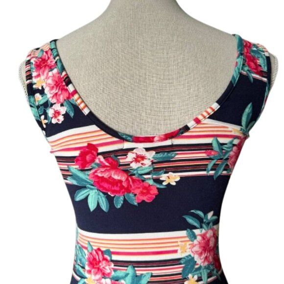 PLANET GOLD Stretchy Bodycon Midi Dress - Size Small - Picture 6 of 7